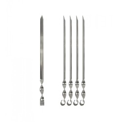 Set de 5 pics à brochettes massifs en inox