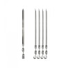 Set de 5 pics à brochettes massifs en inox 