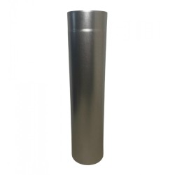 Tube de cheminée droit Ø 120 mm en acier aluminé pour four à bois 