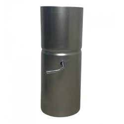 Clapet régulateur de fumée Ø 100 mm en acier aluminé pour four à bois​ 