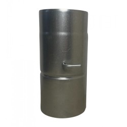 Clapet régulateur de fumée Ø 120 mm en acier aluminé pour four à bois 